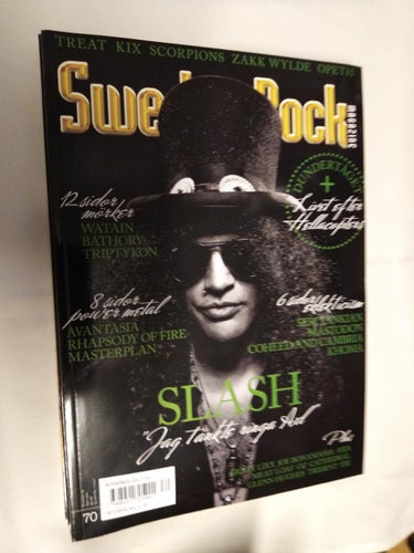 Sweden rock magazine 70 Slash Watain Scorpions Khoma Triptykon Treat Opeth