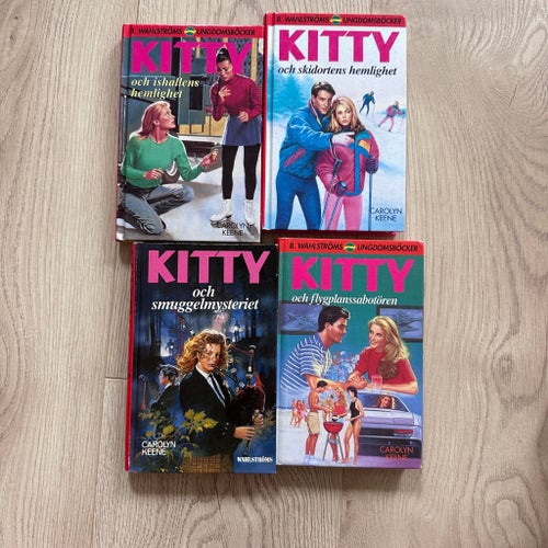 4x Kitty böcker ac Carolyn Keene
