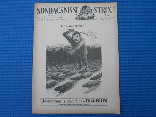 Söndags-Nisse Strix nr 6 1940  Stomatol tandkräm