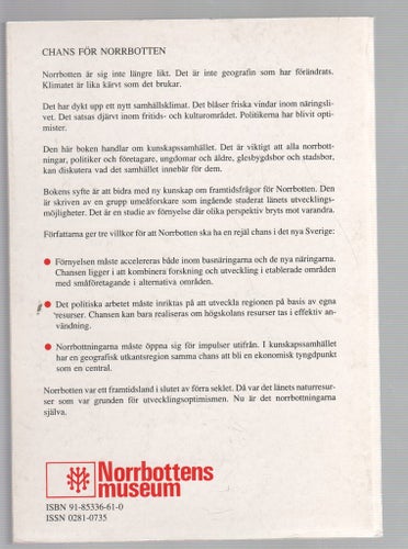 Chans för Norrbotten - En bok om spelregler och vägval i kunskapssamhället