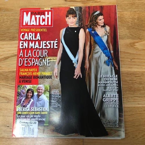 PARIS MATCH Magazine April/May 2009 - Carla Bruni & Princess Letizia Front Cover