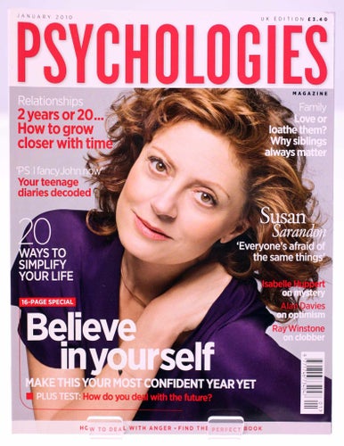 Psychologies Magazine-January 2010-Susan Sarandon-English/UK issue-Weight 372g