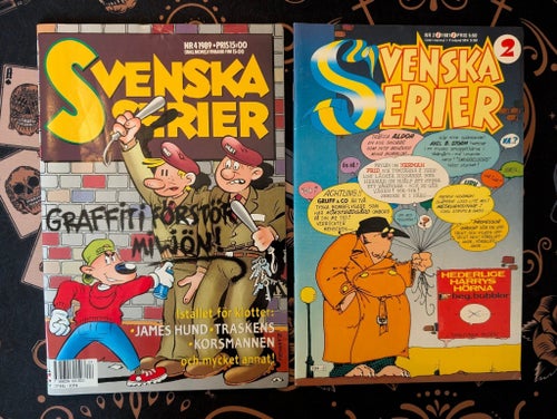 2 st Svenska Serier från 1981 och 1989