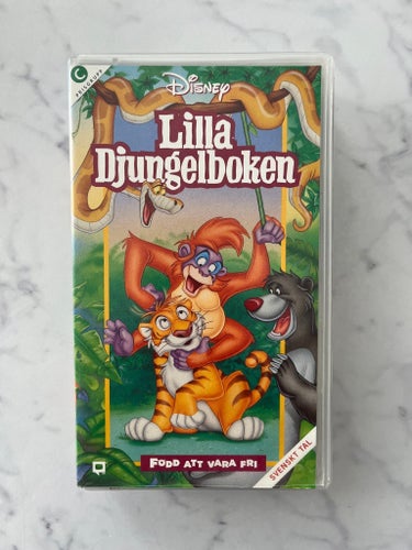 Lilla Djungelboken VHS Disney Svenskt Tal
