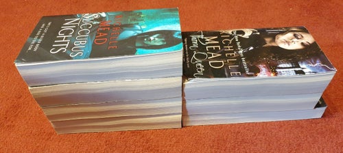 Richelle Mead x 7 books, 5 x Saccubus series and two other books.
