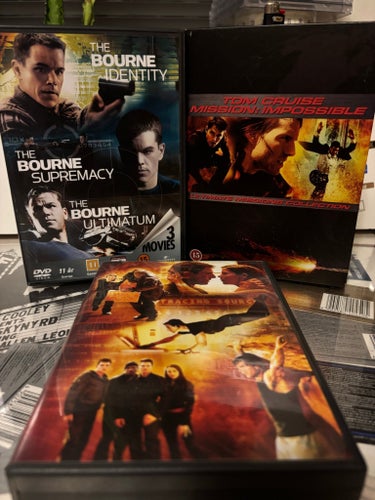 The Bourne Identity 1/2/3 och Mission Imposible 1/2/3
