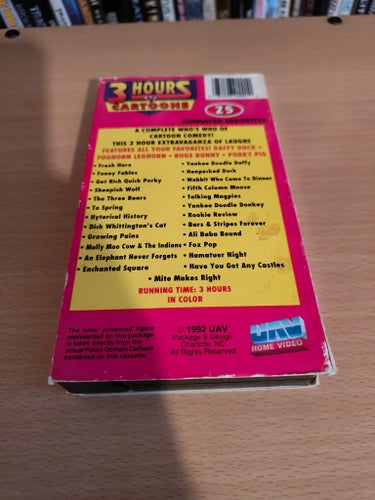 3 Hours of Cartoons Vol. 1 VHS