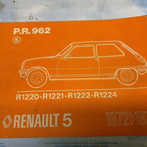 RENAULT 5 P.R. 962 1972-1975