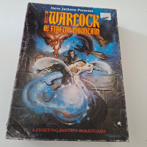 The Warlock of Firetop Mountain, A Fighting Fantasy Boardgame (saknar 1 kort)