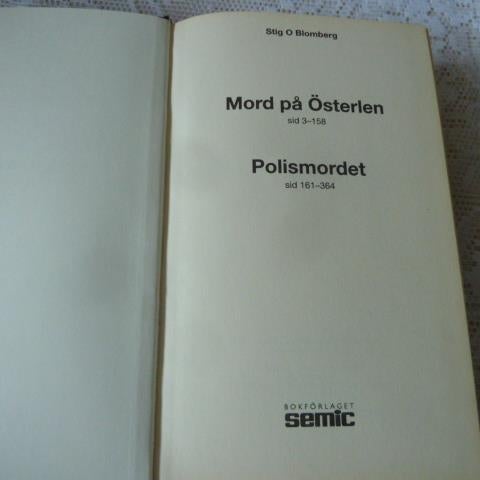 POLISMORDET - MORD PÅ ÖSTERLEN, S. O. BLOMBERG, 2003,  BÖCKER