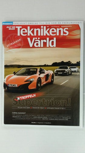 Teknikens Värld 9 2015: Audi TT Roadster, beg Subaru BRZ/Toyota GT86