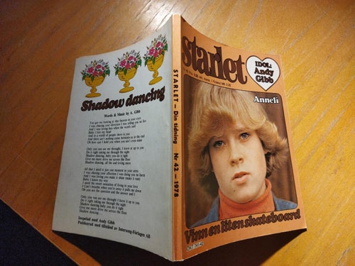 Starlet 1978 nr 42 Omslagsbild Anneli, idol Andy Gibb, Mikael Rickfors VG+