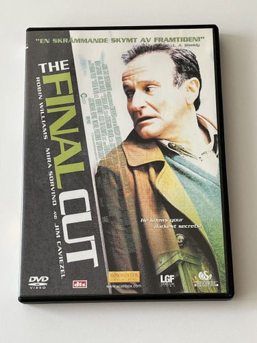 The final cut (Robin Williams & Mira Sorvino, 2004). Beg. DVD