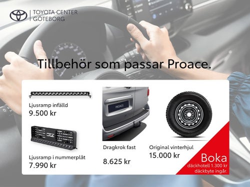 Toyota Proace Electric Long 75 KWH COMFORT 2 DÖRRAR