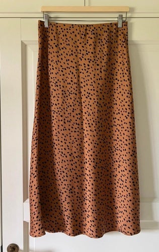 Gina Tricot Midi Skirt Kjol Satinkjol Satin Silk