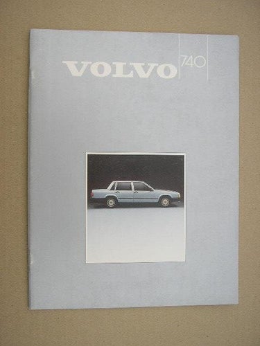 VOLVO Försäljningsbroschyr 740 1985 även GLE , TURBO