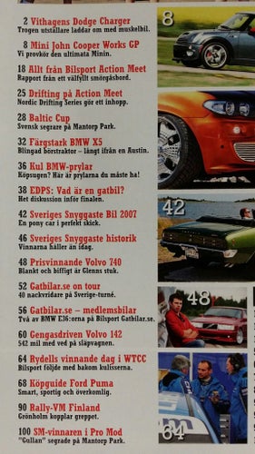 Bilsport nr 18 2007: Mini John Cooper Works GP, Pontiac Firebird Conv. 1968