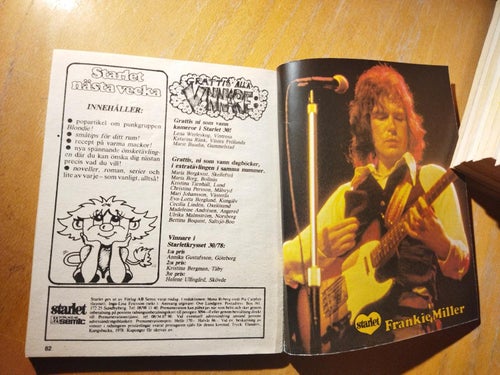 Starlet 1978 nr 43 idol Frankie Miller, Don Henley. Very Good plus