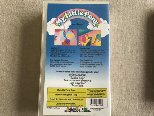 MY LITTLE PONY MASKERAD VHS SVENSKT TAL