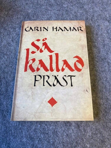 Carin Hamar - Så kallad präst - Signerad