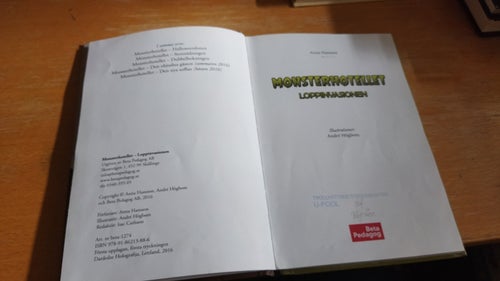 Monsterhotellet - Loppinvasionen av Anna Hansson, bok, Very Fine plus, SM