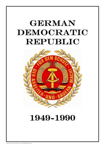 Tyskland German Democratic Republic 1949-1990 PDF (DIGITAL) STAMP ALBUM PAGES