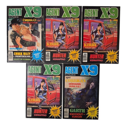 Agent X9 Serietidningar - 10 st 1990-1992