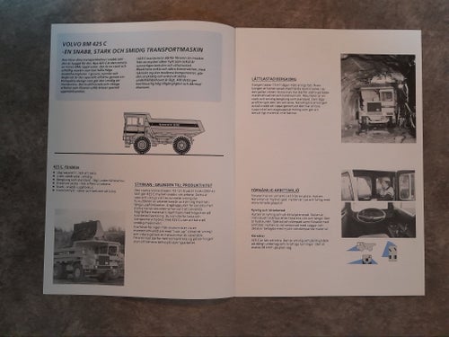 Broschyr Kockum Tipptruck 425 C för Volvo BM