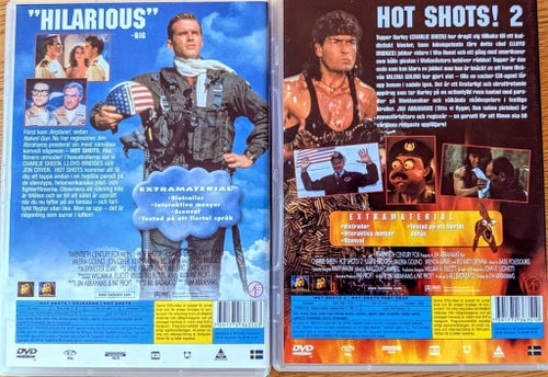 Hot Shots! & Hot Shots! 2, svenska utgåvor med svensk text