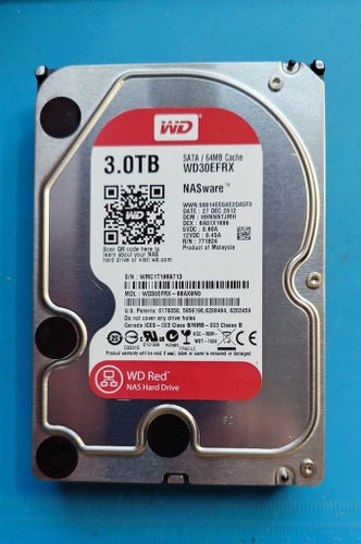 WD Red 3TB NAS Hårddisk WD30EFRX