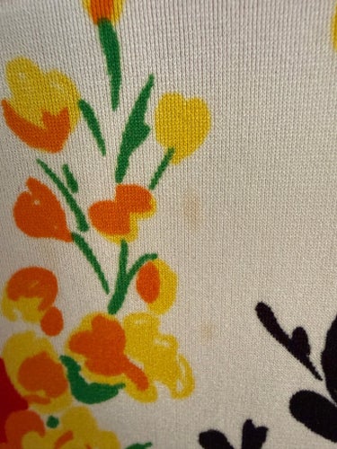 Flerfärgad vintage-klänning