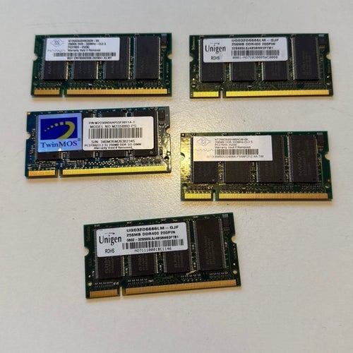 RAM-minnen 256MB DDR SO-DIMM PC2700 och DDR400