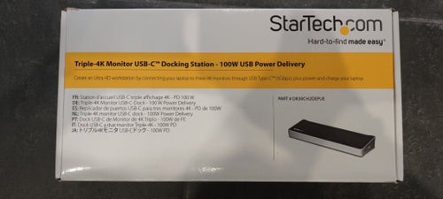 StarTech.com Triple-4K Monitor USB-C Dockningsstation - 100W Strömförsörjning