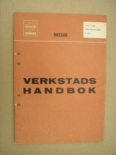 VOLVO Verkstadshandbok Buss B635 Specifikationer