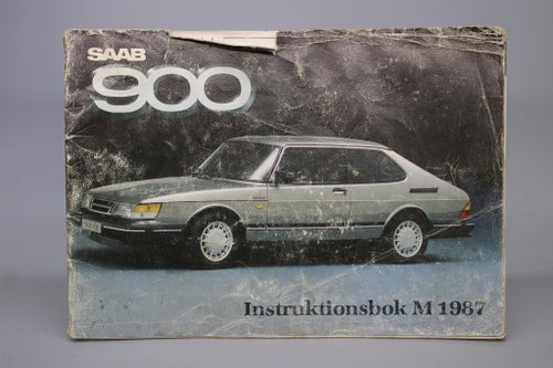 Instruktionsbok SAAB 900 M 1987