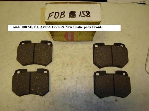 Bromsklossar Fram. Audi 100 5E, F1, Avant. 1977-79 # FDB-158