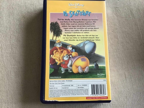 BJÖRNEN BALOO LUFTENS HJÄLTE PÅ SKATTJAKT VHS SVENSK TAL