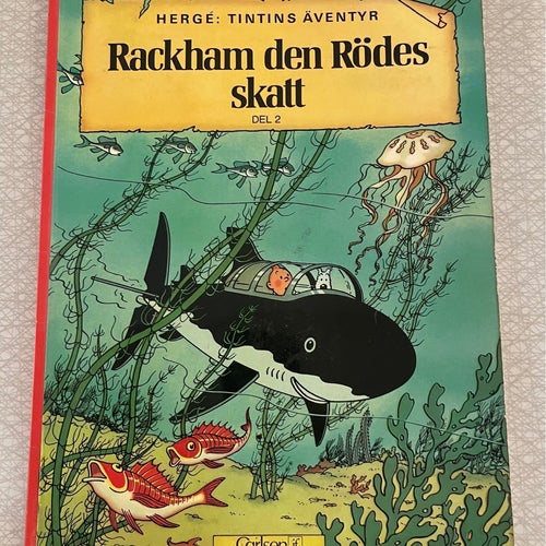 Tintins Äventyr, nr 12: ”Rackham den Rödes skatt”, 1:a upplagan 1972