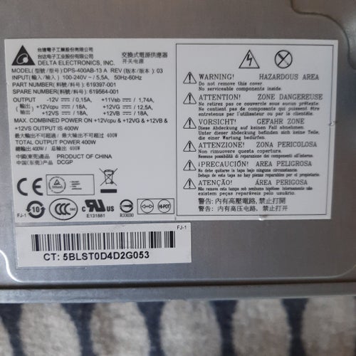 DELTA PSU för HP Z210 och Z220