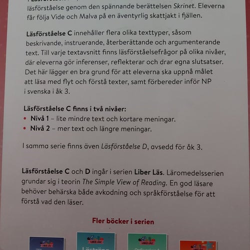 Liber Läs! Läsförståelse C - Skrinet av Marika Nylund Ek