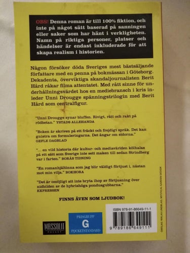 Bluffen av Unni Drougge. bok, ny oläst. pocket