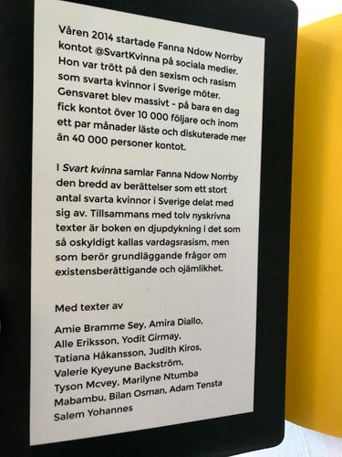 SVART KVINNA Fanna Ndow Norrby 2015