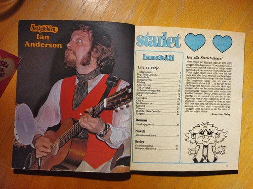 Starlet 1978 nr 16 Omslagsbilden Susanne, Elvis Castello, Ian Andersson. Very G+