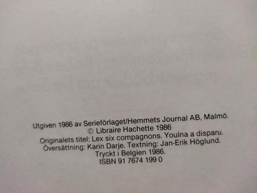 De sex på äventyr 1985 nr 3 Försvunnen! Very Fine plus
