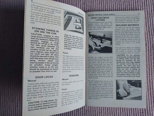 Instruktionsbok Oldsmobile Omega 1981