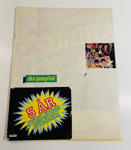 Tidningen OKEJ ! Nr  2 / 3  - 1986 . Med posters !