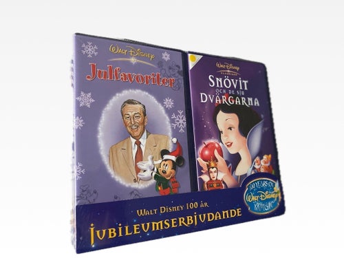 NYTT & INPLASTAT - DISNEY VHS - SNÖVIT - JULFAVORITER