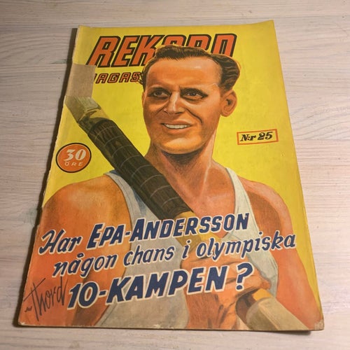 Tidningen Rekord Rekordmagasinet 1948 nr 25 - (baksidan saknas)