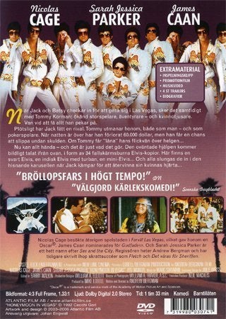 DVD: Honeymoon In Vegas (Nyskick)