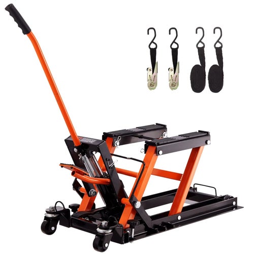 Hydraulisk MC-Lyft 680 kg med Hjul för Motorcykel, ATV och UTV